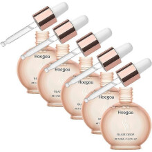 (5pcs) Hair Gloss Oil, Gloss Absolu Glaze Drops, Anti-Frizz Shine Enhancer Hair Oil, with Wild Rose Oil, Hydrated & Repair Dry Damaged Hair, 45ML