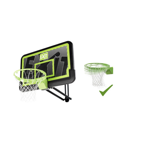 EXIT TOYS EXIT Galaxy basketbalbord voor muurmontage met dunkring - black edition