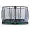 EXIT TOYS EXIT Elegant Premium Ground Trampoline 8x14ft with Deluxe Safety Net – Green 1