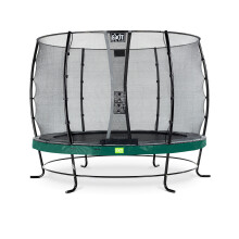 EXIT Elegant Trampoline 10ft with Economy Safety Net – Green