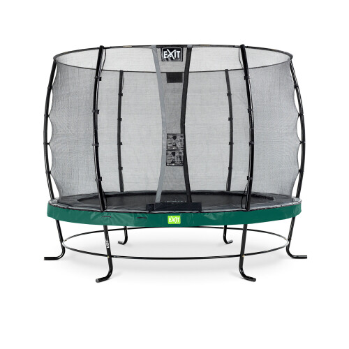 EXIT TOYS EXIT Elegant Trampoline 10ft with Economy Safety Net – Green