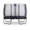 EXIT TOYS EXIT Elegant Trampoline 7x12ft with Economy Safety Net – Black 1