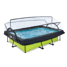EXIT Frame Pool 300x200x65cm (12v Cartridge filter) - Lime +