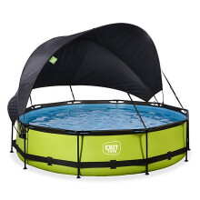 EXIT Frame Pool ø360x76cm (12v Cartridge filter) – Lime + Ca