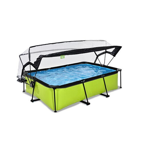 EXIT TOYS EXIT Frame Pool 220x150x60cm (12v Cartridge filter) - Lime + 2