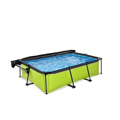 EXIT TOYS EXIT Frame Pool 220x150x60cm (12v Cartridge filter) - Lime + 2
