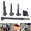 5 Pcs Smoothing Pneumatic Air Hammer Pneumatic Chisel Bits Tools Kit 6