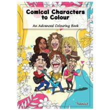 Comical Characters to Colour Adult Colouring Book