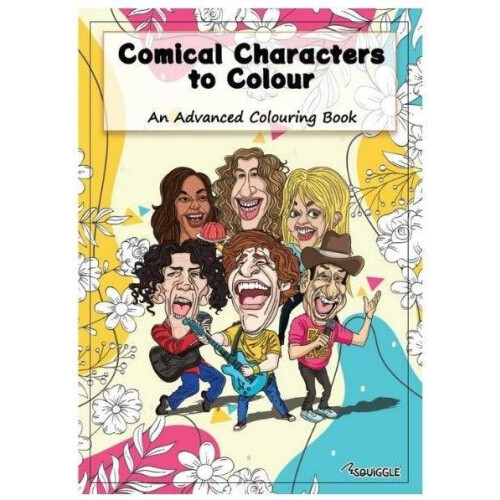 Comical Characters to Colour Adult Colouring Book
