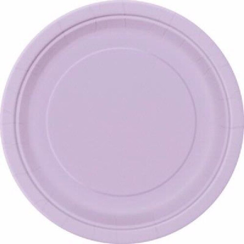 Lavender Paper Plates - 21.9cm (Pack of 8)