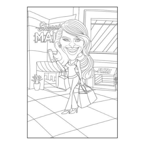 Comical Characters to Colour Adult Colouring Book 2