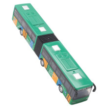 Children'S Diecast Model Vehicle Shuttle Bus Car Toys Small Baby Pull Back Toys Green