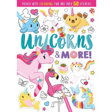 Unicorns & More Colouring and Sticker Book