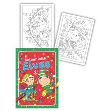 Colour With Elves Christmas Colouring Book