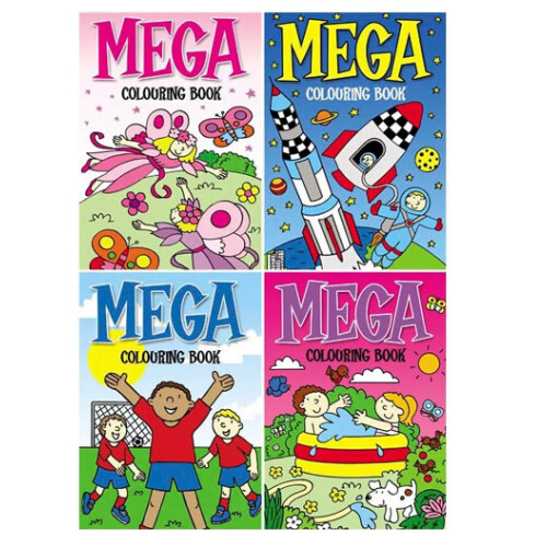 Mega Colouring Books (Set of 4)