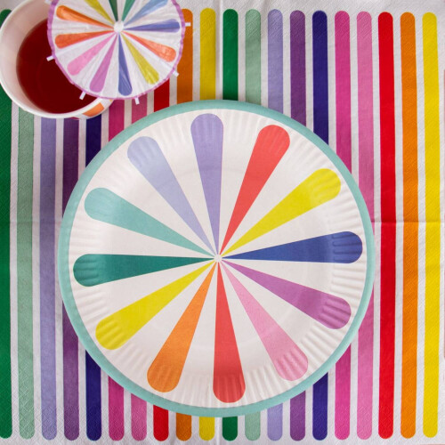 Stripetastic Paper Plates 23 cm (Pack of 8) 2