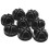 Plastic Connectors for Modular Organizer Closet, Set Of 8 (Black) 1