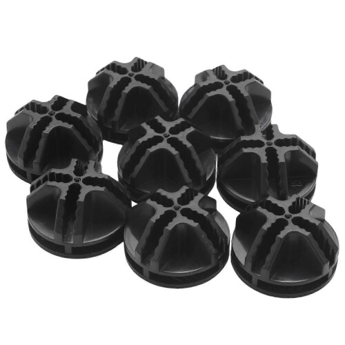 Plastic Connectors for Modular Organizer Closet, Set Of 8 (Black)