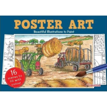 Farm Poster Art Adult Colouring Book