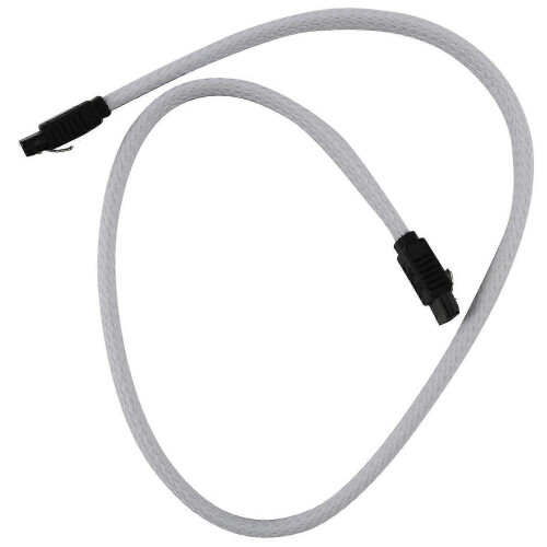 50CM SATA 3.0 III SATA3 7pin Data Cable 6Gb/s SSD Cables(White)