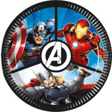 Marvel Avengers Evergreen Paper Plates - 20cm (Pack of 8)