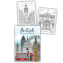 British Advanced Colouring Book