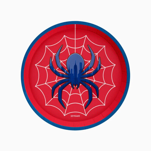 Spider Paper Plates 23 cm (Pack of 6)