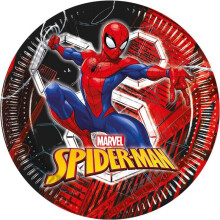 Spider-Man World Of Webs Paper Plates - 23cm (Pack of 8)
