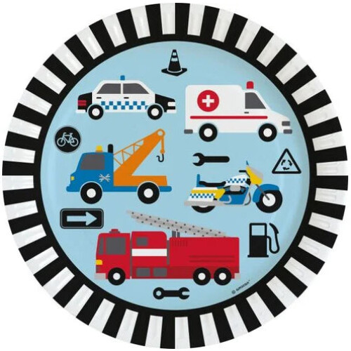 On the Road Paper Plates (Pack of 8) 2