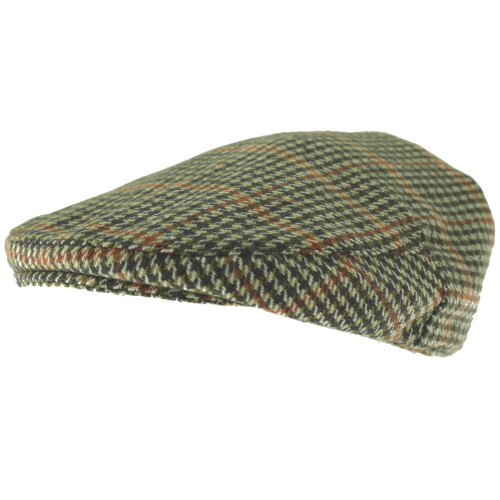 (Green, M-L) Hawkins Country Collection Wool Flat Cap