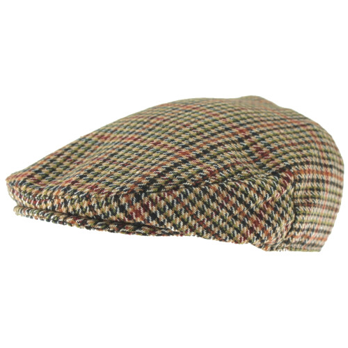 (Red, M-L) Hawkins Country Collection Wool Flat Cap