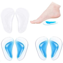 3 Pairs Arch Flat Arch Support Support Kit for Flat Feet, Plantar Fasciitis, High Arch Pads