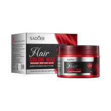 (Red) 6 Colored Hair Clay Series: Natural, Long-Lasting, Non-Greasy, And Volumizing Hair Wax