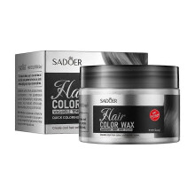 (Gray) 6 Colored Hair Clay Series: Natural, Long-Lasting, Non-Greasy, And Volumizing Hair Wax