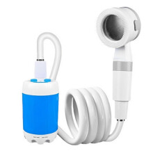 Portable Outdoor Shower Set Handheld Shower Head Adjustable Flow Shower for Hiking Backpacking Beach