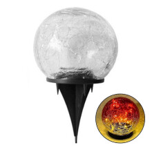 (Red Bottle) Solar Garden Light Outdoor Easy to Install Maintain for Garden Party Decor