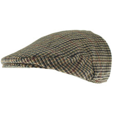 (Brown, L-XL) Hawkins Country Collection Wool Flat Cap