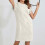 Women's short-sleeved round neck pullover textured-apricot XXL 3