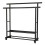 Sturdy Two Bar Garment Rack Modern Design Ideal For Small-Black 1