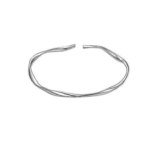 Mobius Cuff Bangle Women Faceted Irregular Open Cuff Bangle Bracelet 1