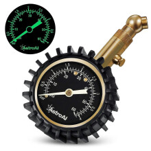 Tyre Pressure Gauge, 60 Psi Portable Heavy Duty Mechanical for Car Truck Motorcycle Bicycle with Glow Dial