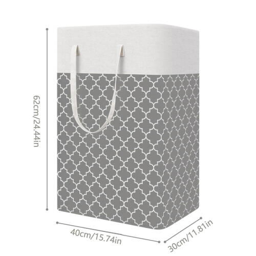 75L Foldable Laundry Basket with PEVA Coating 2