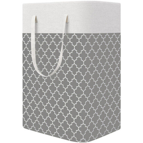 75L Foldable Laundry Basket with PEVA Coating 1