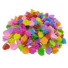 (Shell) 100pcs Baby Girls Mini Hair Claw Clips Flower Hair Hair Accessories Barrettes For School Girls Kids Teens