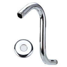 1 S-curve Shower Arm 1 Round Cover Silver
