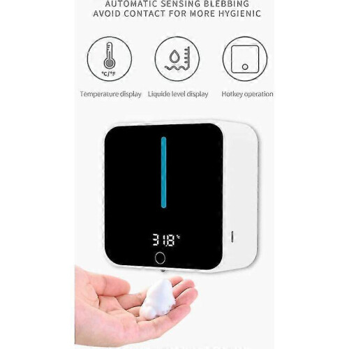H Wall-mounted Soap Dispenser, 400ml Automatic Soap Dispenser, Soap Dispenser Lcd Screen 2
