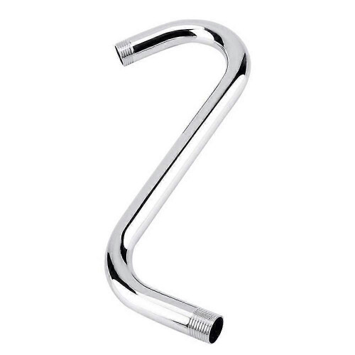 1 S-curve Shower Arm 1 Round Cover Silver 2