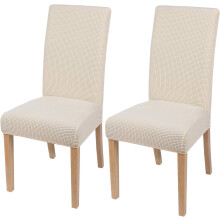 Ubesværet elegante betræk til spisestuestole, 100% vandtætte, sæt med 4, beskyt din investering med elastiske jacquardstoffer, nem at rengøre,