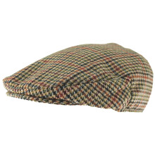 (Red, L-XL) Hawkins Country Collection Wool Flat Cap