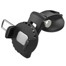 (Suction Cup Black) Car Mobile Phone Holder 360 Rotation Phone Stand Suction Cup Dashboard Phone Mount For 4-6 Inches Phones